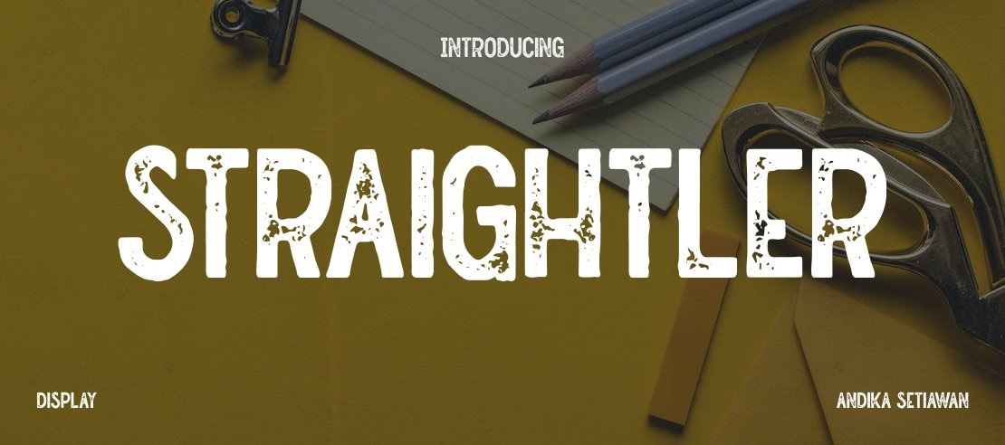 Straightler Font