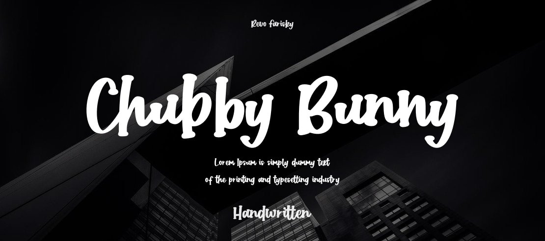 Chubby Bunny Font