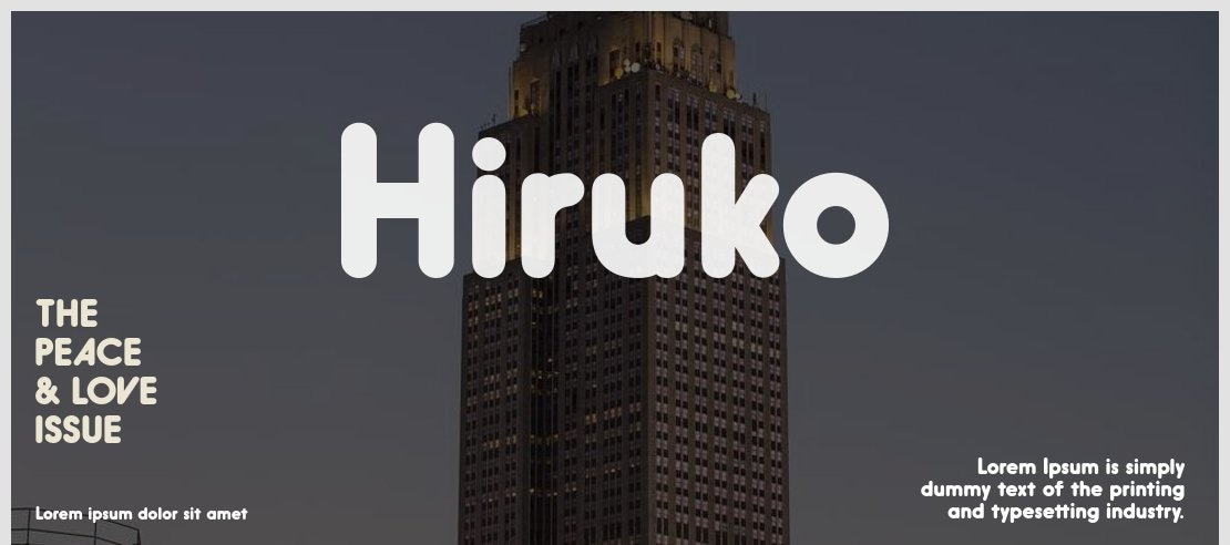 Hiruko Font