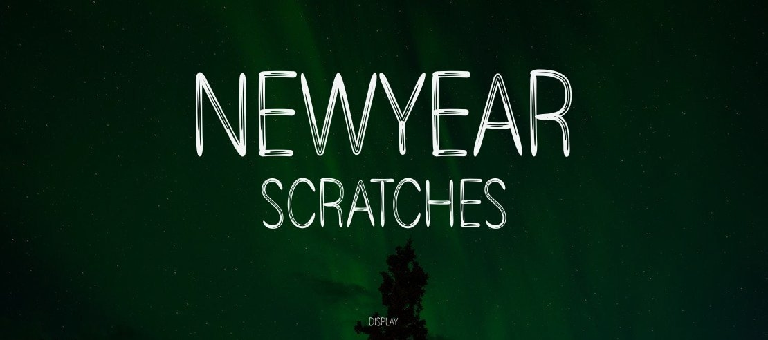 Newyear Scratches Font