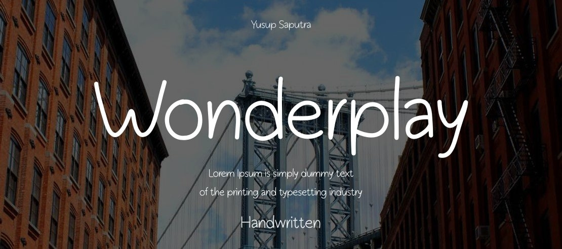 Wonderplay Font