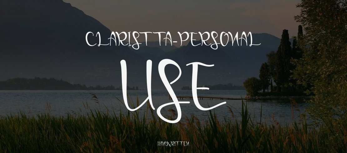 Claristta-PERSONAL USE Font