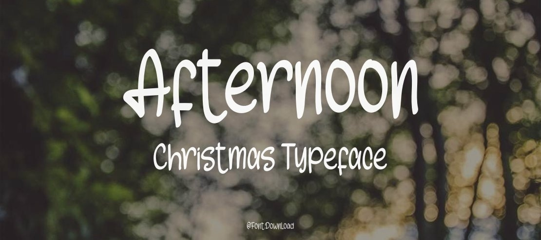 Afternoon Christmas Font