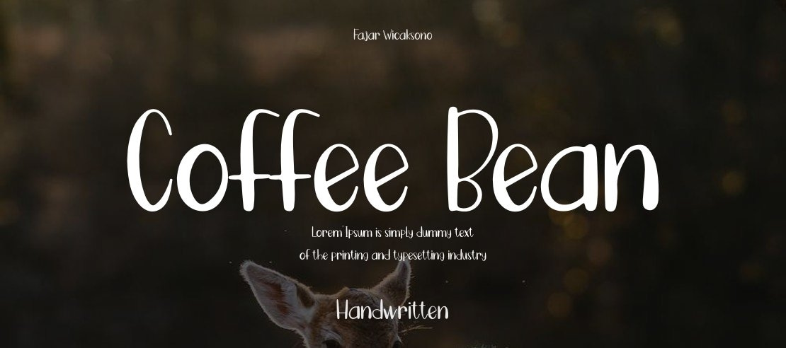 Coffee Bean Font