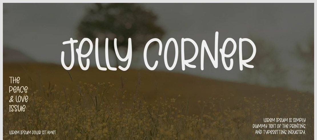 Jelly Corner Font