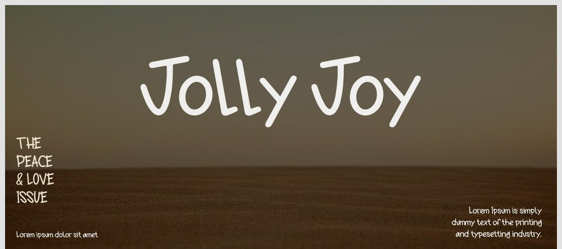 Jolly Joy Font