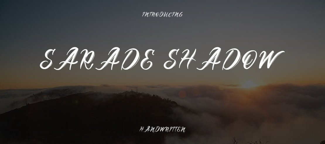 Sarade Shadow Font