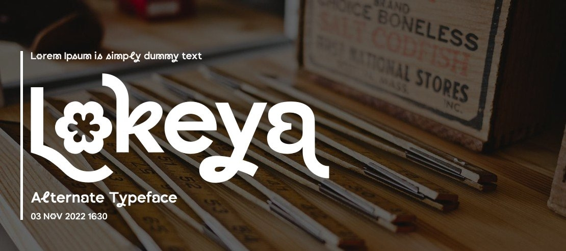 Lokeya Alternate Font Family