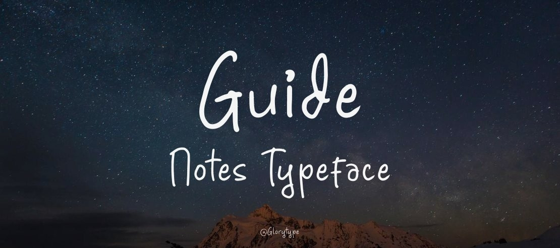 Guide Notes Font