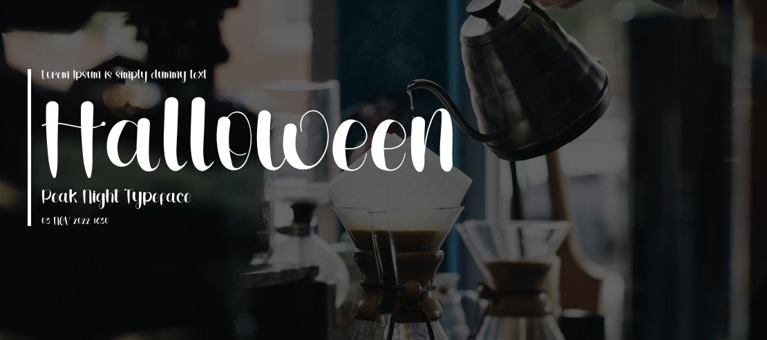 Halloween Peak Night Font