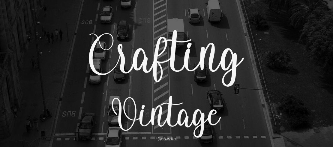 Crafting Vintage Font