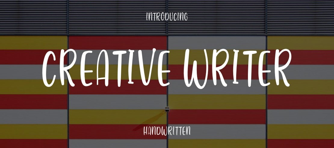 Creative Writer Font