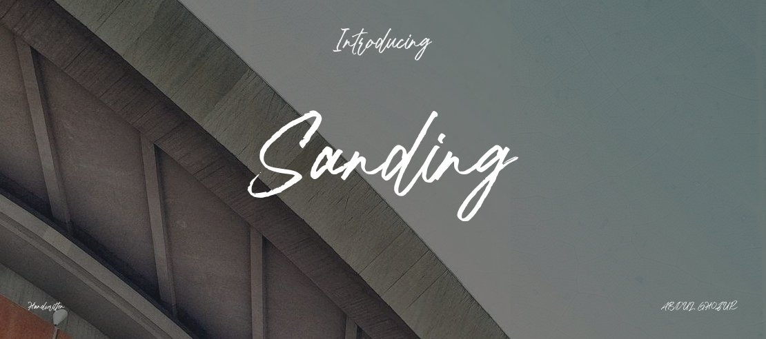 Sanding Font