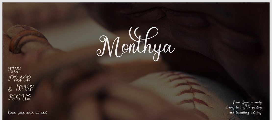 Monthya Font