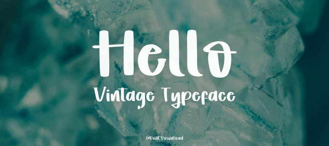 Hello Vintage Font