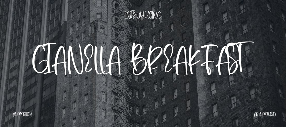 Gianella Breakfast Font