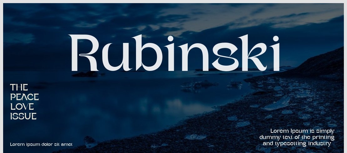Rubinski Font