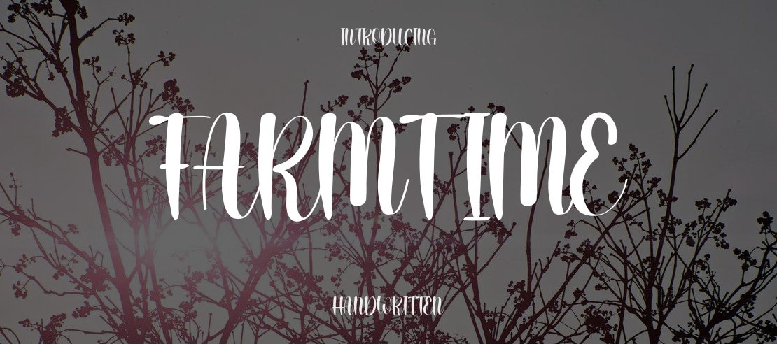 FARMTIME Font