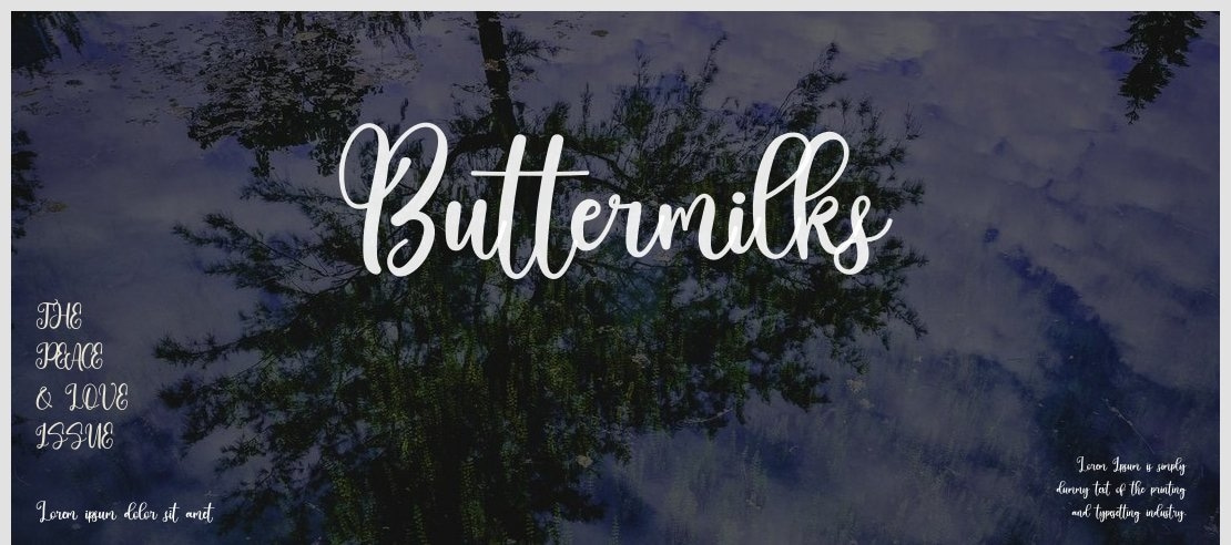 Buttermilks Font