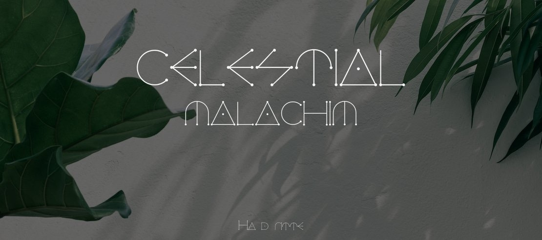CELESTIAL MALACHIM Font