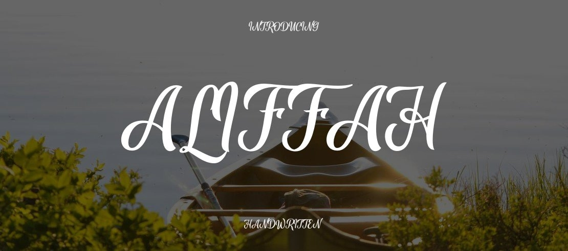 Aliffah Font