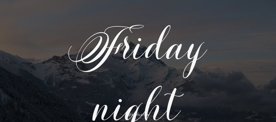 Friday night Font