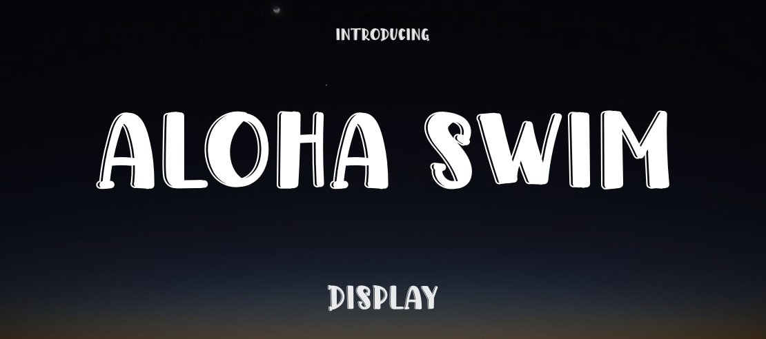 Aloha Swim Font