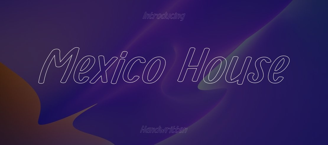 Mexico House Font