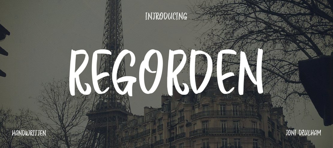 Regorden Font