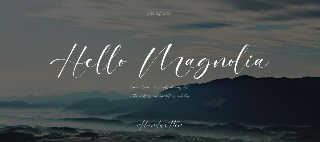 Hello Magnolia Font