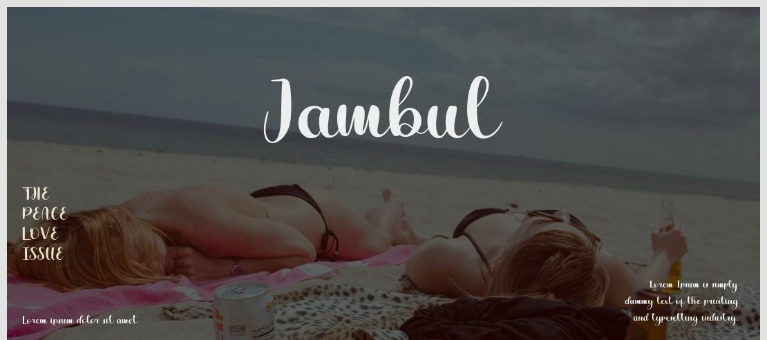 Jambul Font