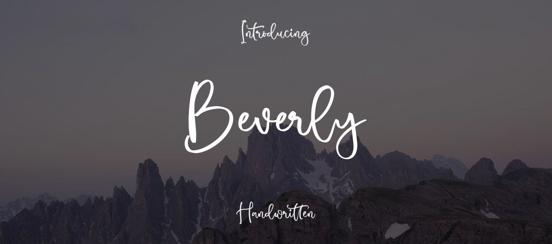 Beverly Font