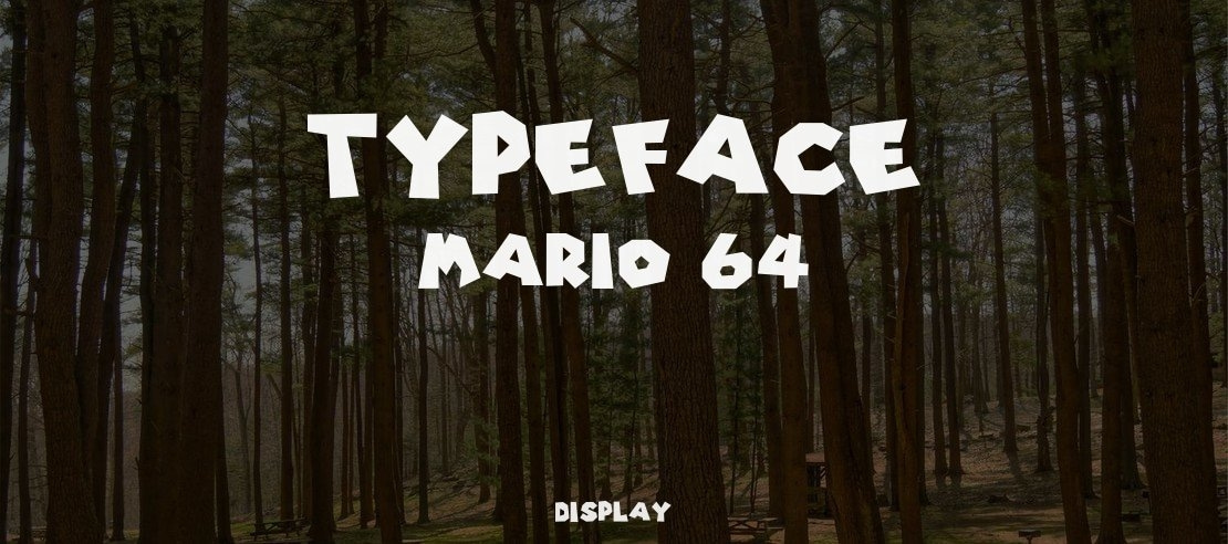 Typeface Mario 64 Font