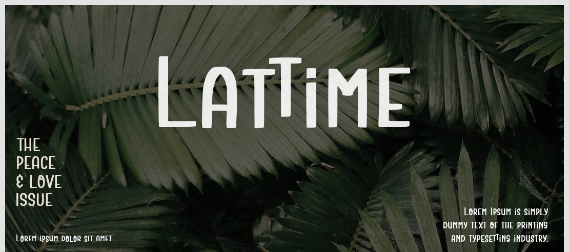 Lattime Font