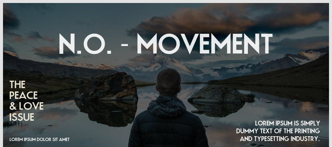 N.O. - Movement Font