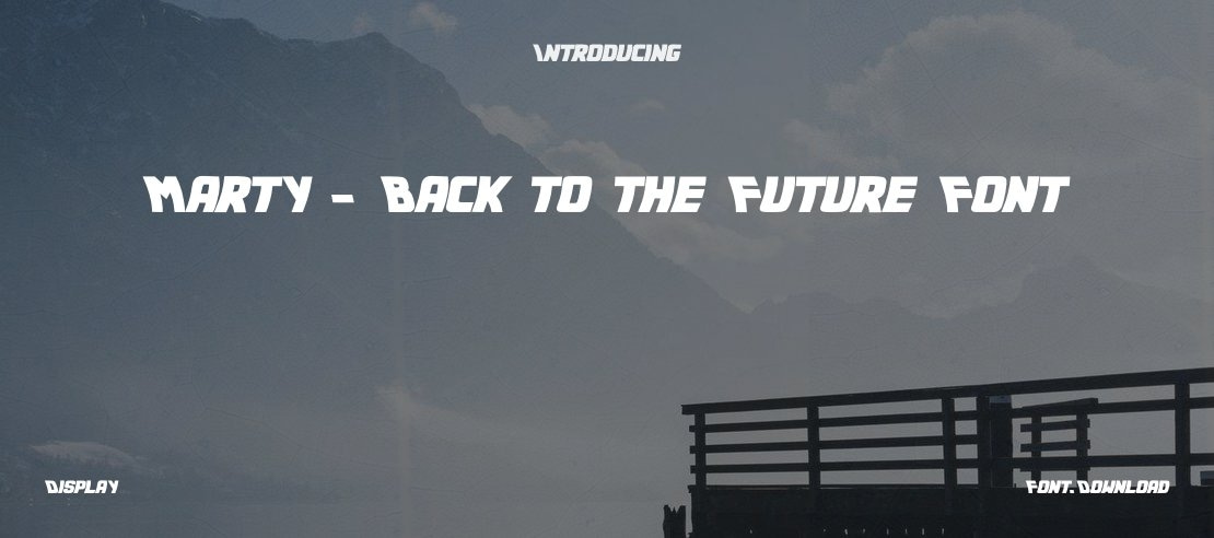 Marty - Back to the Future Font
