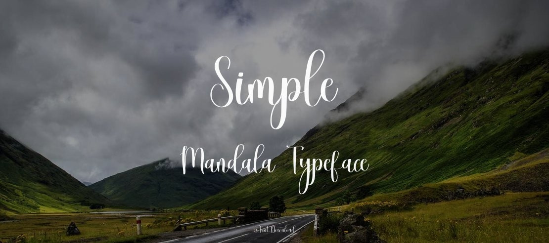 Simple Mandala Font