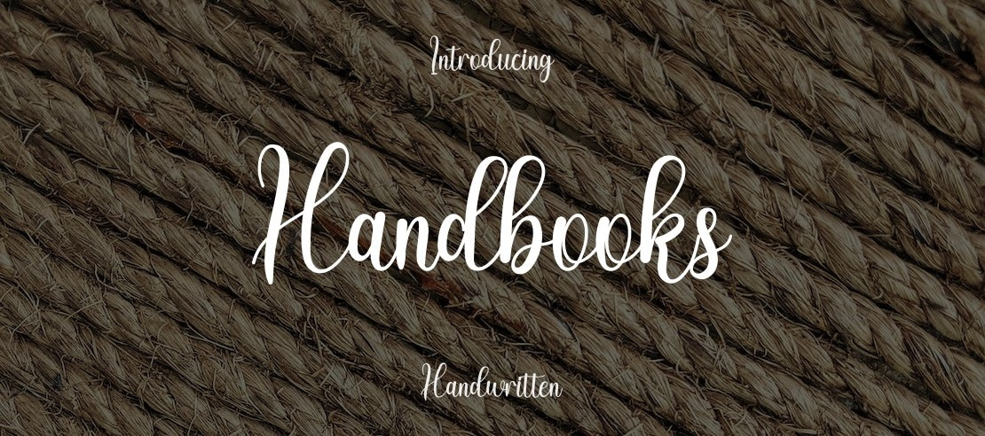 Handbooks Font