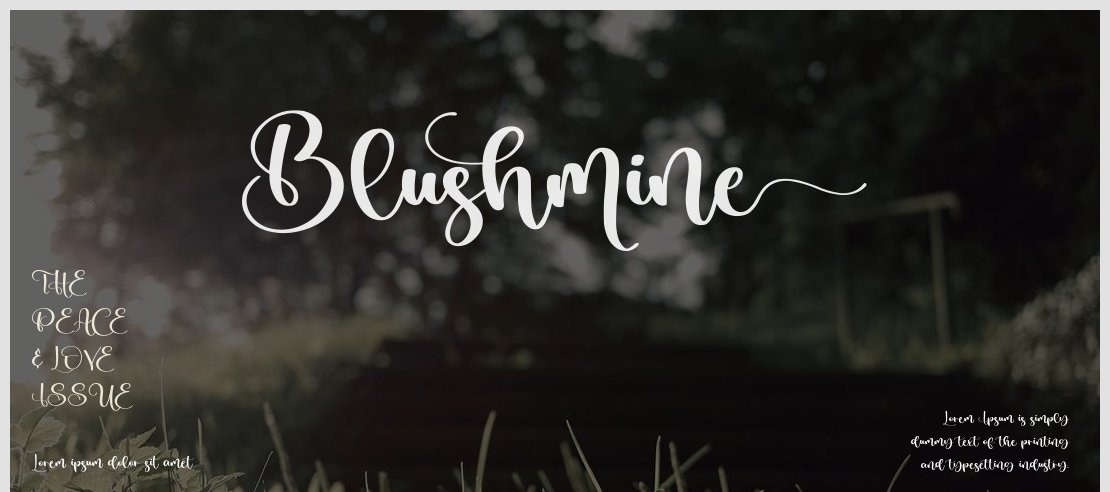 Blushmine Font