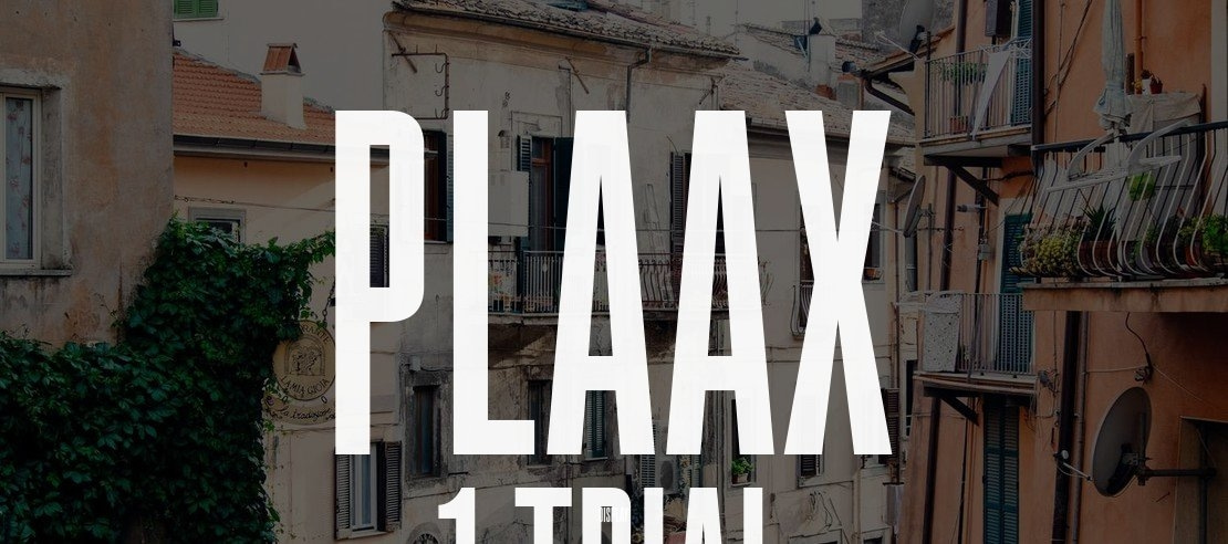Plaax 1 Trial Font Family