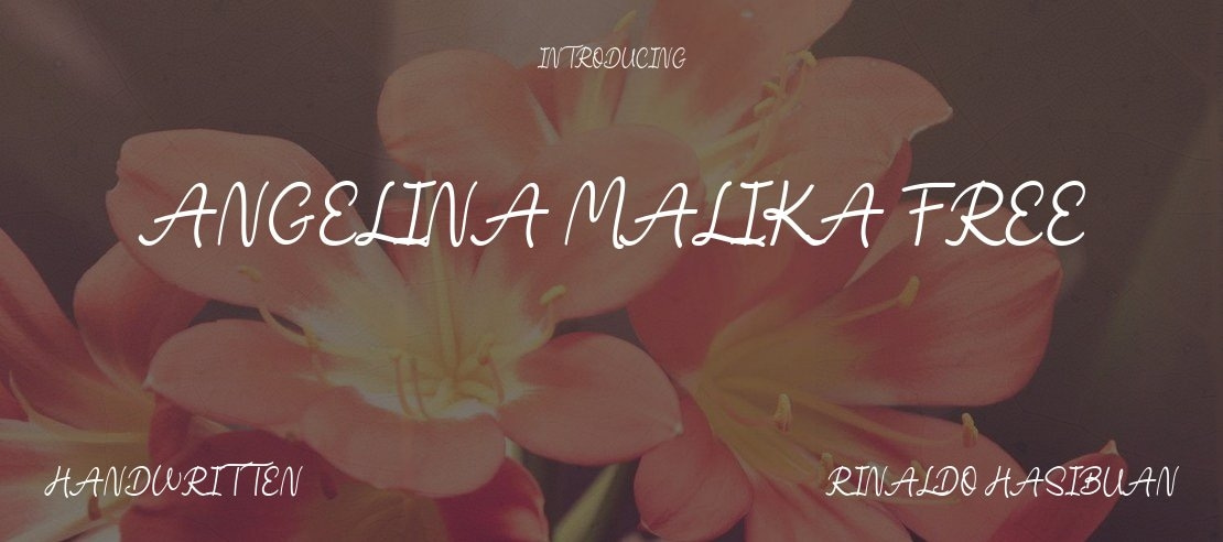 Angelina Malika Free Font