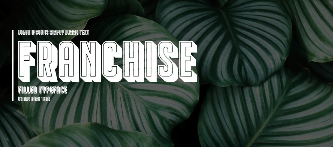 Franchise Filled Font Family