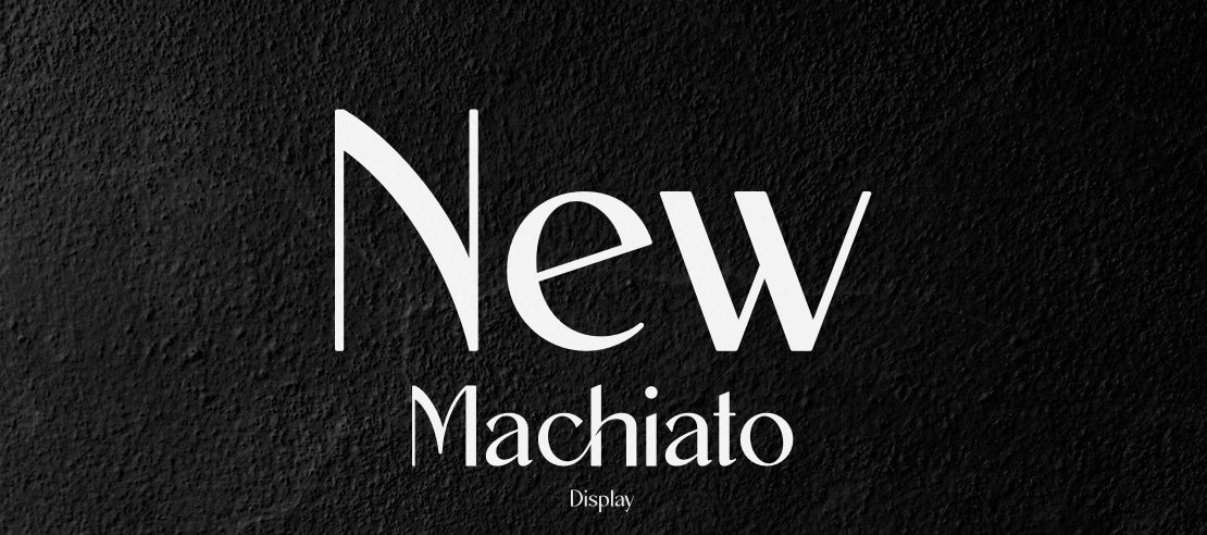 New Machiato Font