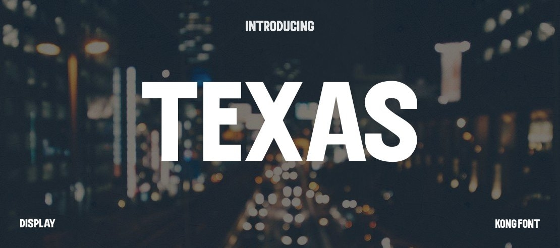 TEXAS Font