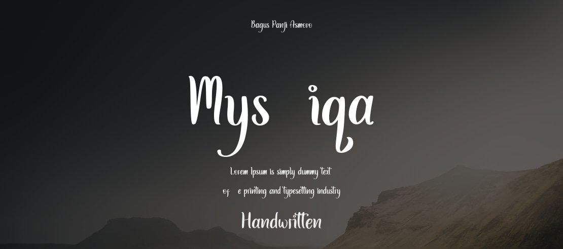 Mysthiqa Font