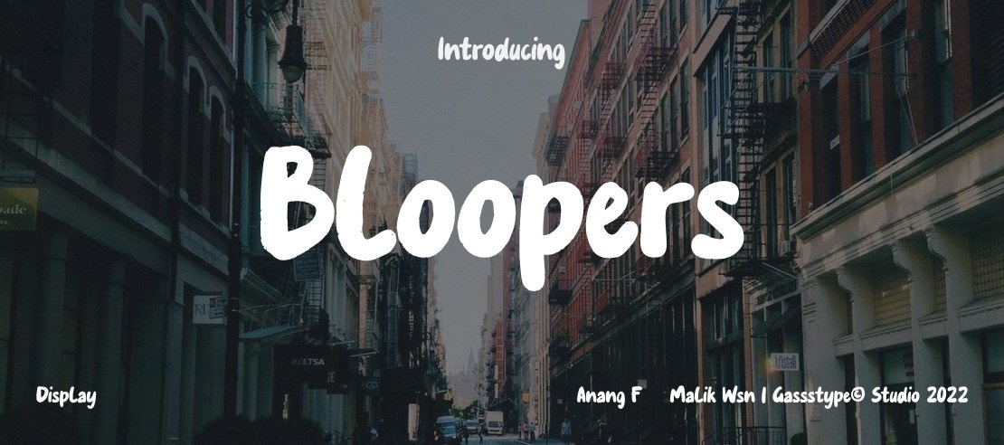 Bloopers Font