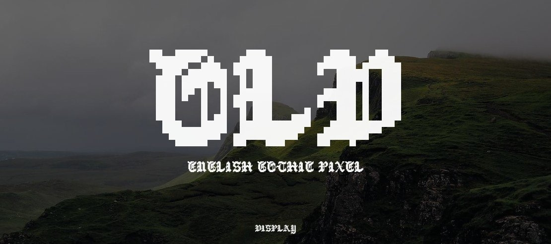 Old English Gothic Pixel Font