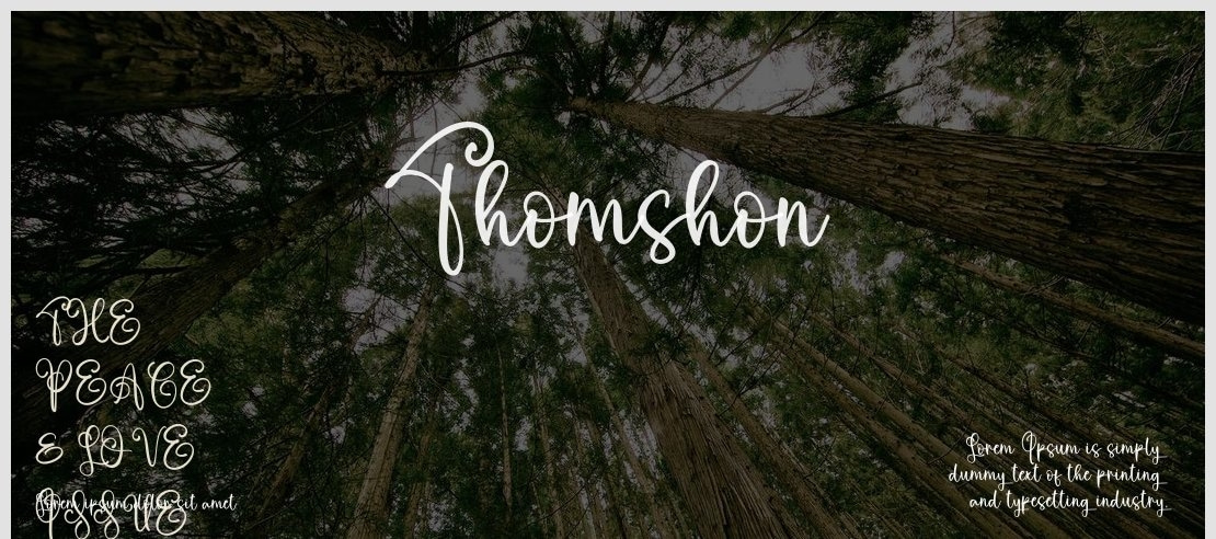 Thomshon Font