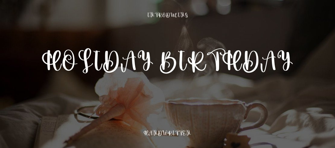 Holiday Birthday Font