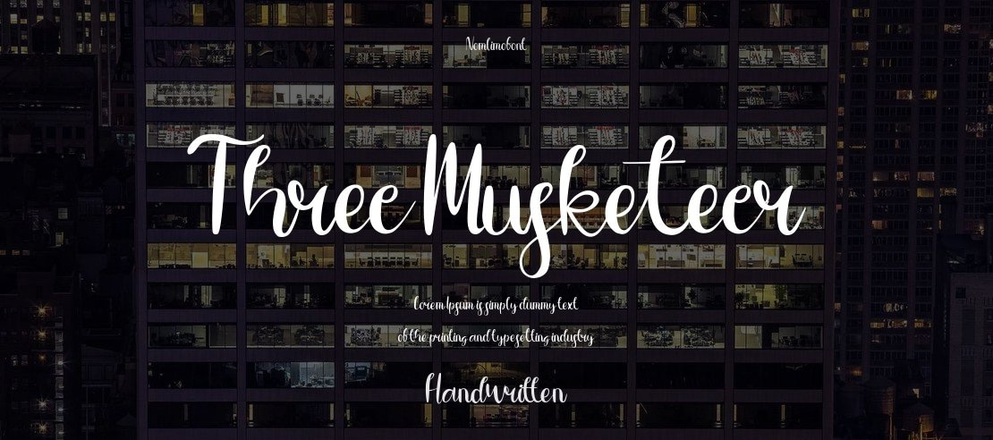 Three Musketeer Font